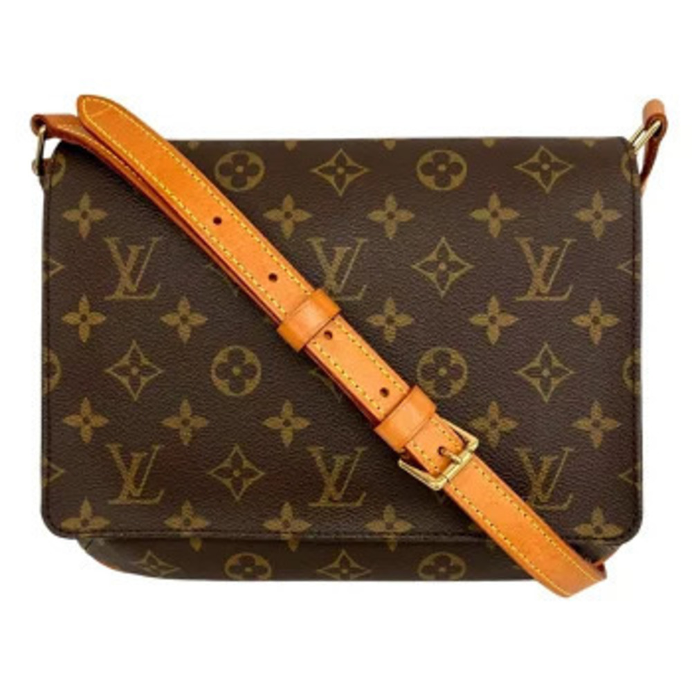 LOUIS VUITTON Musette Tango Shoulder Bag Short Monogram Brown